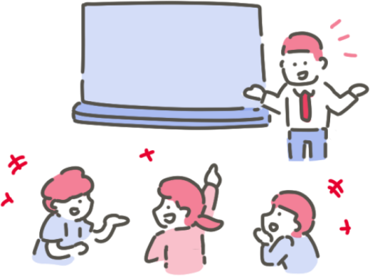 日能研では、「内定後から入社まで」「入社から配属まで」そして「2年目研修」と、段階に応じた研修制度を整えています。